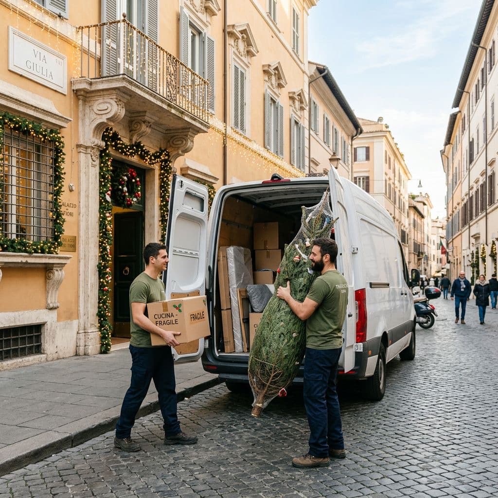 traslocare a Natale a Roma